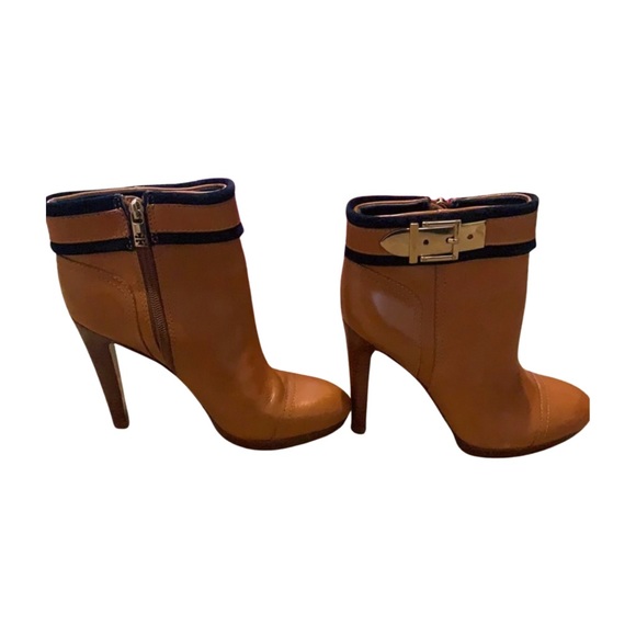 Tory Burch Belinda Cognac Bootie Size 9 - Picture 3 of 11